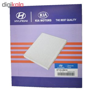 فیلتر روغن خودرو هیوندای جنیون پارتز مدل 2630035504 مناسب برای سانتافه به همراه فیلتر کابین و فیلتر هوا