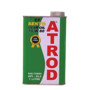 روغن گیربکس خودرو آترود مدل 75w80 Sento حجم 1 لیتر