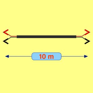 کابل اتصال باتری خودرو البرز مدل USB 150A-10m