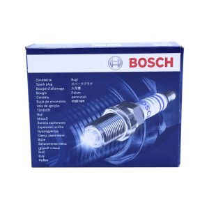 شمع خودرو بوش مدل تک پلاتین سوزنی پایه بلند کد 6765-FR7MPP10 بسته 4 عددی
