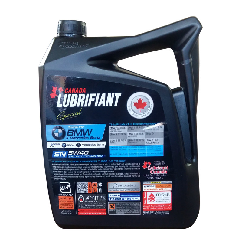 روغن موتور لوبریفنت کانادا مدل اسپیشیال 5W40 SN حجم 5 لیتر