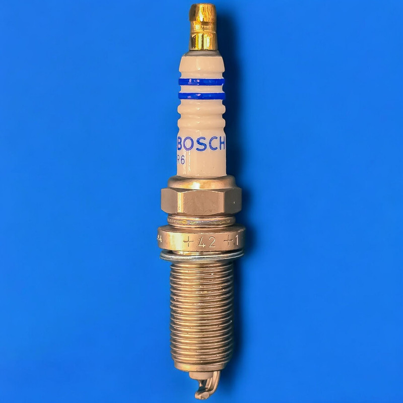 شمع تقویتی خودرو بوش مدل سوزنی ایریدیوم کد Russia+42 پایه بلند مناسب برای پژو 206 تیپ 5 و 207 بسته 4 عددی