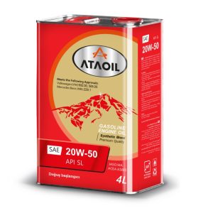 روغن موتور بنزینی آتا اویل 20W-50 SL حجم 4 لیتر