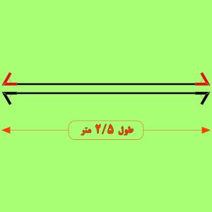 کابل اتصال باتری خودرو البرز 180A – 2.5 متر