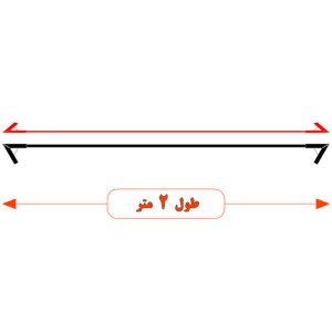 کابل اتصال باتری خودروی Bavaria 800A-2m مجموعه دو عددی
