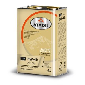 روغن موتور بنزینی آتا اویل 5W-40 SN حجم 4 لیتر