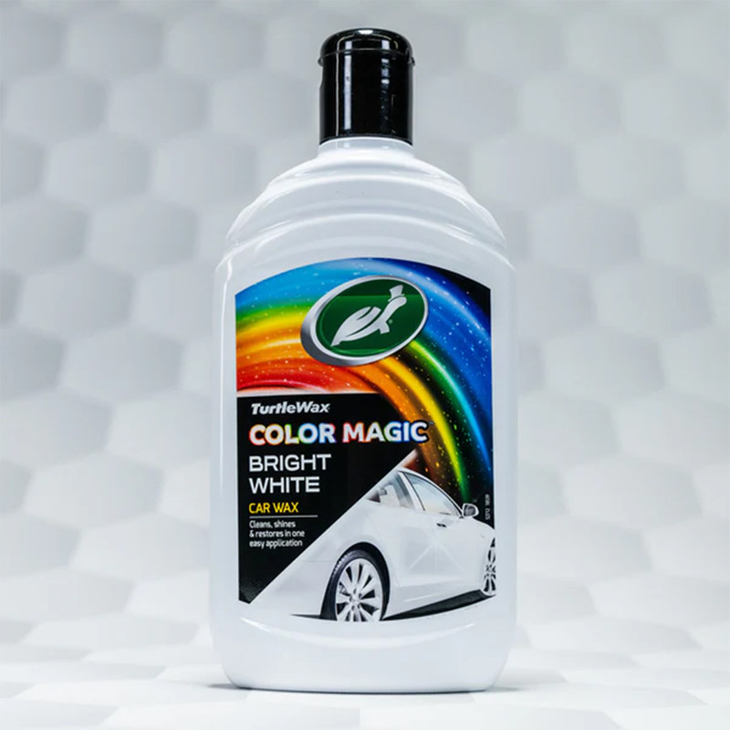 واکس بدنه خودرو ترتل واکس مدل Color Magic Bright White حجم 500 میلی لیتر