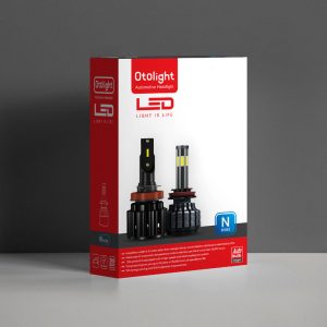 لامپ هدلایت LED اتولایت مدل N2 پایه H3 بسته 2 عددی