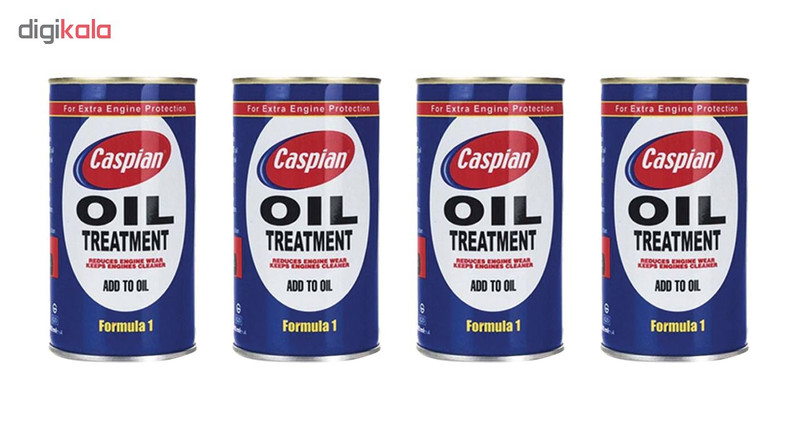 مکمل روغن موتور خودرو کاسپین مدل Formula 1 حجم 300 میلی لیتر بسته 4 عددی