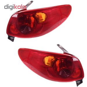 چراغ خطر عقب مدل km21 مناسب برای پژو 206 بسته دو عددی