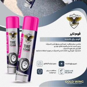 اسپری تمیز کننده و براق کننده لاستیک گلدوینگ مدل shi-67 حجم ۷۰۰ میلی لیتر