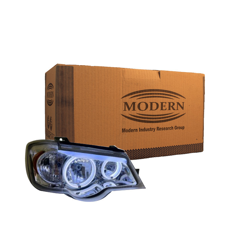 چراغ جلو خودرو گروه پژوهش صنعت مدرن مدل 3D-M8-W مناسب برای پراید 111 و 132 بسته دو عددی