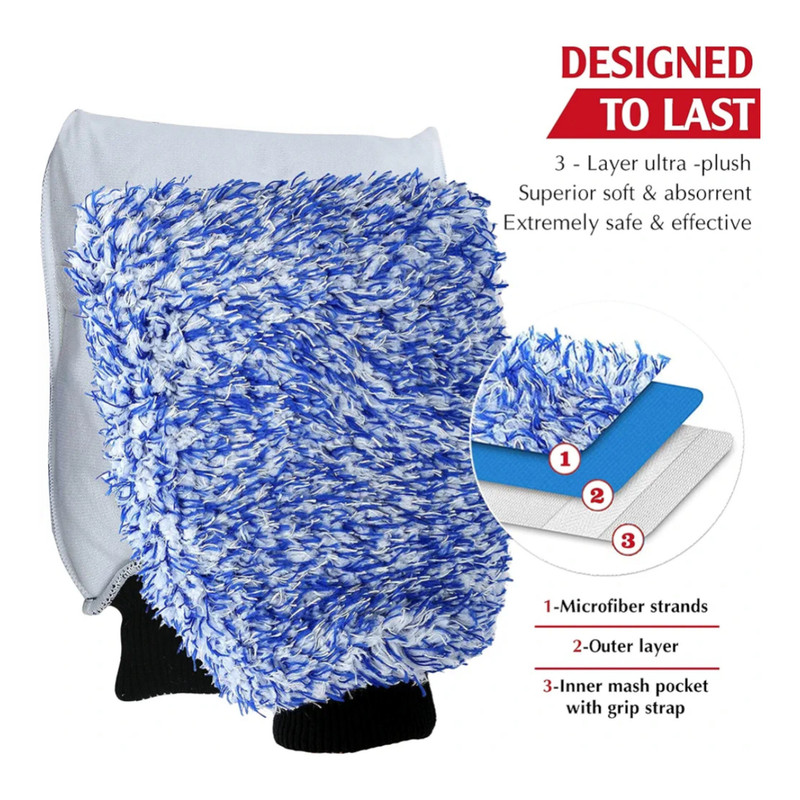 دستکش شستشوی خودرو کارزِن مدل CarWash Glove