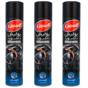 اسپری پولیش داشبورد خودرو کاسپین مدل Mountain حجم 300 میلی لیتر بسته 3 عددی