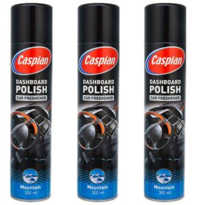 اسپری پولیش داشبورد خودرو کاسپین مدل Mountain 300ml بسته 3 عددی