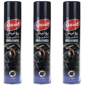 اسپری داشبورد خودرو کاسپین مدل Lavender حجم 300 میلی لیتر بسته 3 عددی