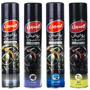 اسپری داشبورد خودرو کاسپین مدل S369 حجم 300 میلی لیتر بسته 4 عددی