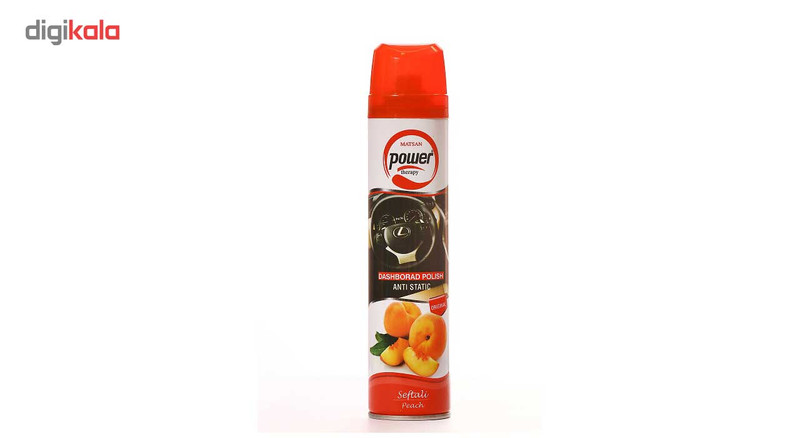 اسپری پولیش داشبورد پاور مدل peach حجم 300 میلی لیتر