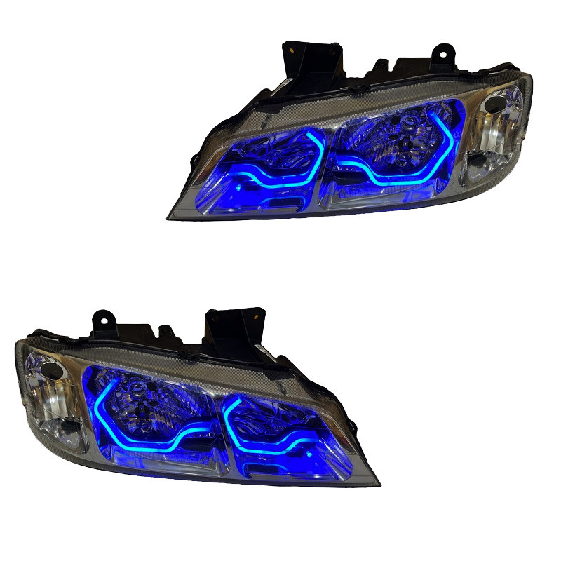 چراغ جلو خودرو گروه پژوهش صنعت مدرن مدل 3D-I8 مولتی کالر مناسب برای پژو پارس بسته دو عددی