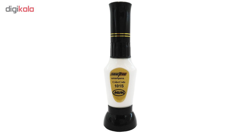 قلم خشگیر بدنه خودرو اسمارت پن رنگ سفید ام وی ام مدیران خودرو کد 101S حجم 15 میلی لیتر