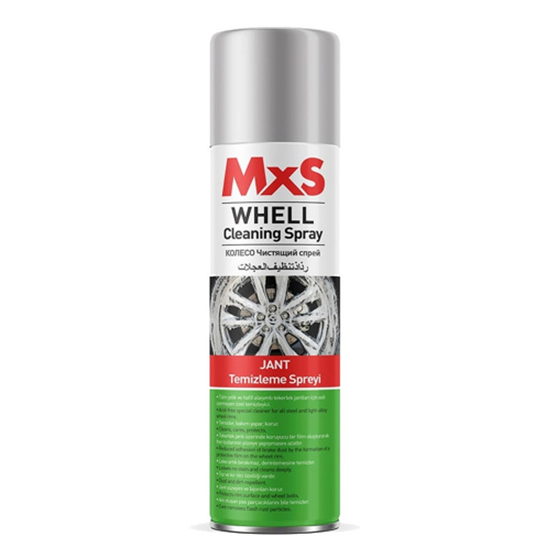 اسپری تمیز کننده رینگ خودرو ام ایکس اس مدل Weel Cleaning Spray حجم 500 میلی لیتر