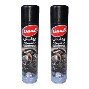 اسپری پولیش داشبورد خودرو کاسپین مدل Mountain حجم 300 میلی‌ لیتر بسته 2 عددی