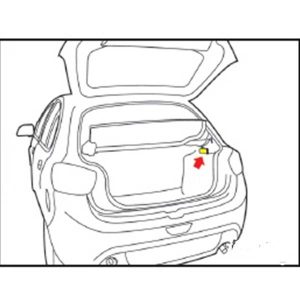 چراغ صندوق خودرو T2 برای تیبا 2 | لوازم یدکی اصل