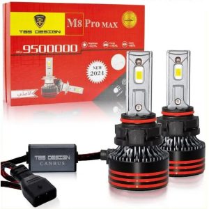 هدلایت خودرو تی بی اس دیزاین مدل M8 Pro Max H4 بسته دو عددی