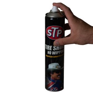 اسپری تمیزکننده لاستیک اس تی پی مدل Tire Shine حجم 650 میلی‌لیتر