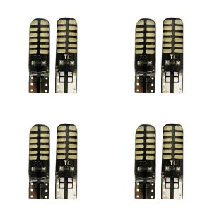 لامپ خودرو مدل 24SMD T10 مجموعه 8 عددی