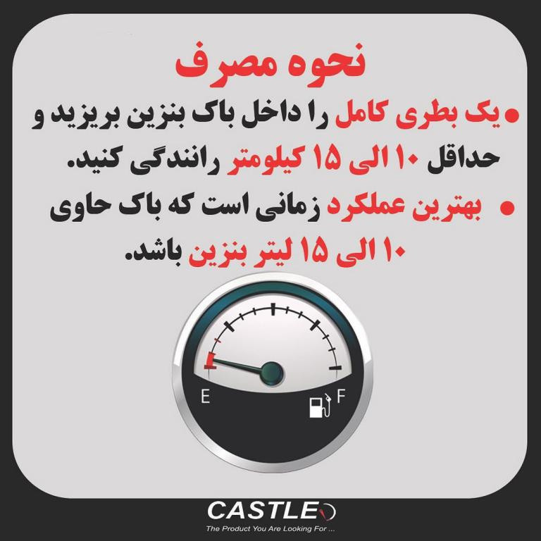 انژکتور شوی خودرو کستل مدل لایت اینجکتور فلاش حجم 500 میلی لیتر