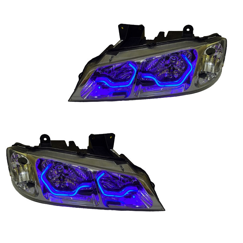 چراغ جلو خودرو گروه پژوهش صنعت مدرن مدل 3D-I8 مولتی کالر مناسب برای پژو پارس بسته دو عددی