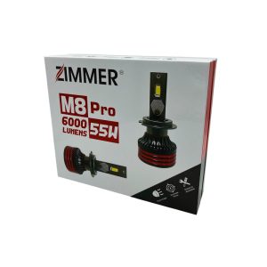 هدلایت لامپ خودرو زیمر مدل M8 PRO پایه H4 بسته دو عددی