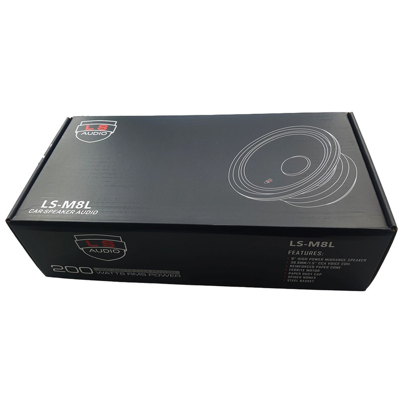 میدرنج خودرو ال اس آدیو مدل LS-M8L بسته دو عددی