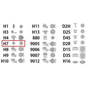 لامپ هدلایت خودرو سام مدل SM41 کد H7 بسته 2 عددی
