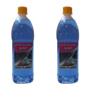 مایع شیشه شوی خودرو مدل نانو حجم 2 لیتر مجموعه 2 عددی