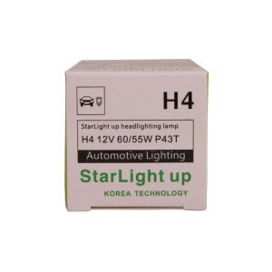 لامپ خودرو استارلایت مدل H4 60/55W 12V – روشنایی بی‌نظیر خودرو شما