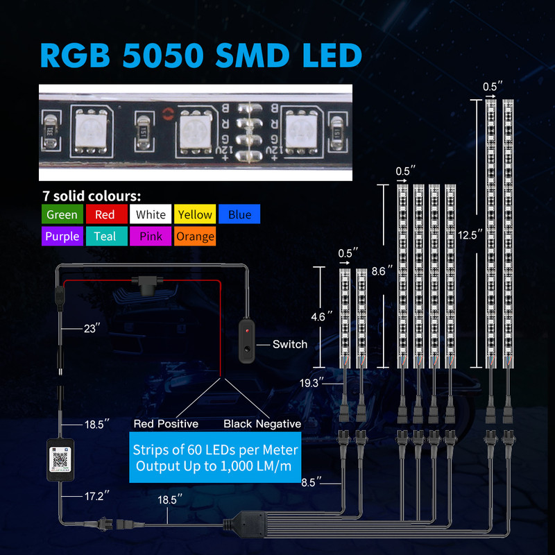 کیت نورپردازی مدل RGB-12String