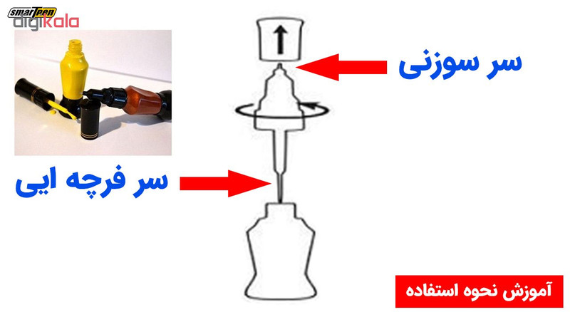قلم خشگیر بدنه خودرو اسمارت پن رنگ نقره ای ال90-مگان رنو کد TED-69 حجم 15 میلی لیتر