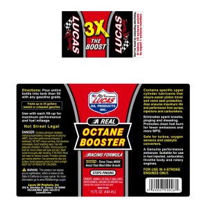 مکمل سوخت لوکاس مدل Octane Booster حجم 444 میلی لیتر
