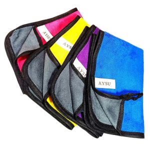 دستمال شیشه خودرو آیسو سوپر میکروفایبر | تمیزی بی‌نظیر