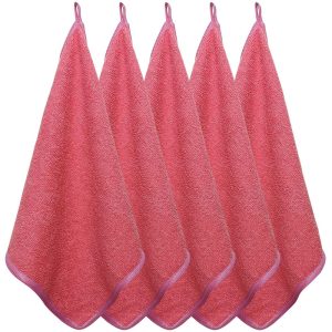 دستمال نظافت خودرو بی تی مدل میکروفایبر لوکس کد 30x30 بسته 5 عددی