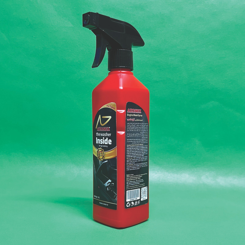 اسپری صفرشویی داخل خودرو آزونکس مدل long-lasting حجم 500 میلی لیتر
