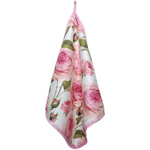 دستمال نظافت خودرو بی تی مدل رز لوکس کد 25x25 بسته 3 عددی