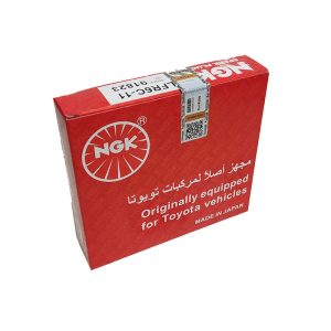 شمع خودرو NGK مدل تک پلاتینی پایه بلند کد LFR6C-11 بسته 4 عددی