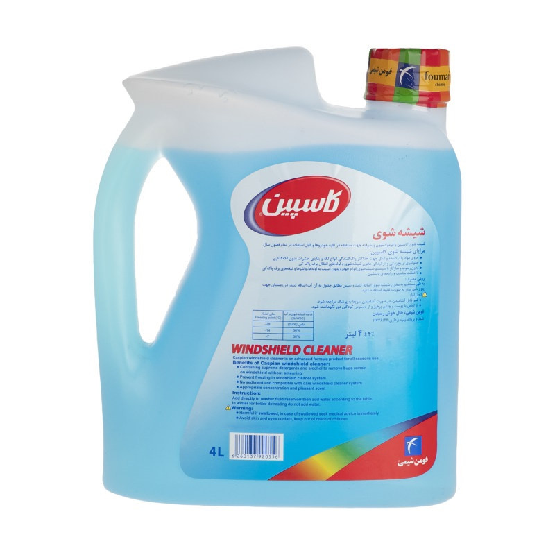 محلول شیشه شوی خودرو کاسپین کد Sh4L حجم 4000 میلی لیتر