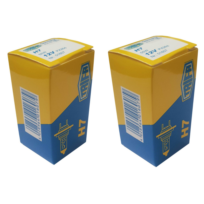 لامپ خودرو تریفا مدل H7 55W مجموعه 2 عددی