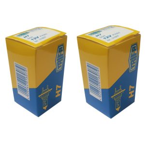 لامپ نور پایین خودرو تریفا مدل 55W پایه H7 مناسب برای پژو 206 بسته 2 عددی