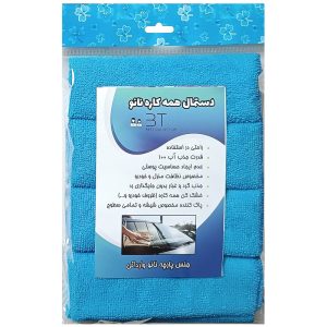 دستمال میکروفایبر نظافت خودرو بی تی – بسته 4 عددی