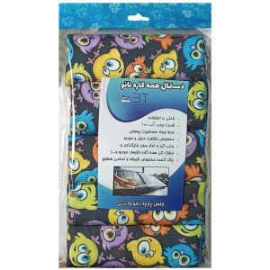 دستمال نظافت خودرو بی تی مدل انگری برد کد 25x251 بسته 5 عددی